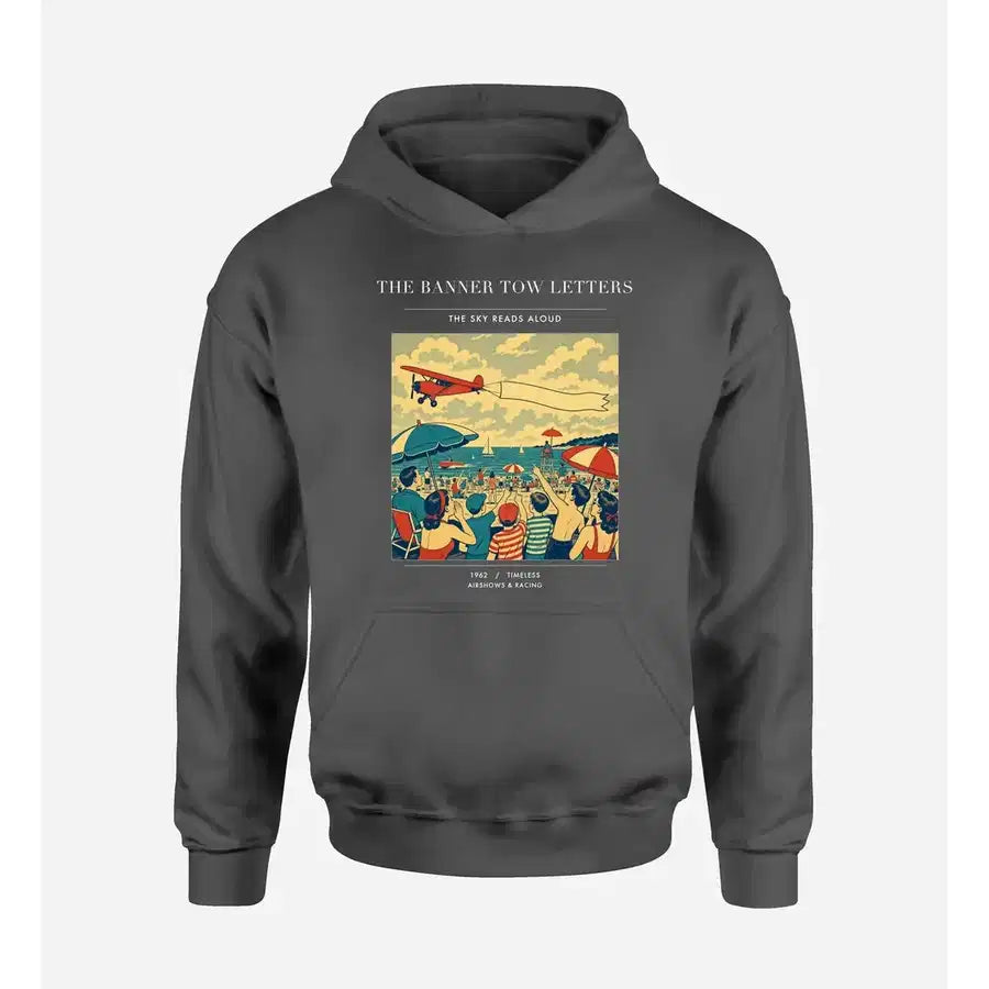 VINTAGE G4472 - The Banner Tow Letters - Premium Hoodie design on darkgray premium