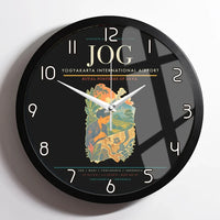 Thumbnail for Yogyakarta International Airport (JOG) design on black framed wall clock