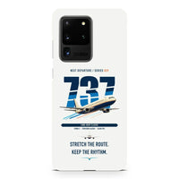 Thumbnail for Boeing 737-400 Classic design on samsung case - white