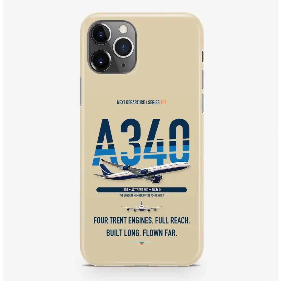 Airbus A340-600 Case ProMax design on beige iphone case promax