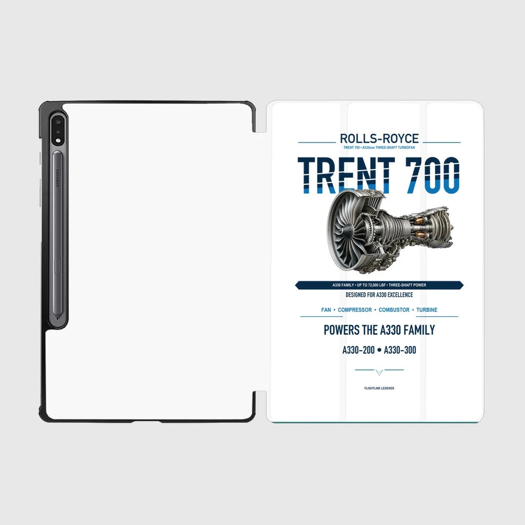 TRENT 700 design on white samsung tablet tablet case