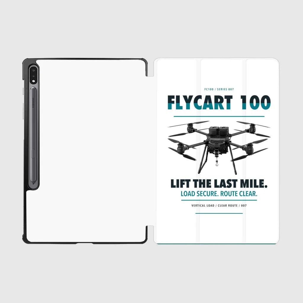 DJI FlyCart 100 design on white samsung tablet tablet case