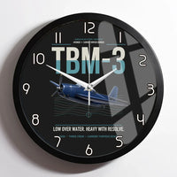 Thumbnail for TBM-3 Avenger design on black framed wall clock
