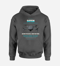 Thumbnail for ACSL SOTEN design on dark gray hoodie single side