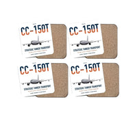 Thumbnail for Airbus CC-150T Polaris design on white 4 pieces set coaster