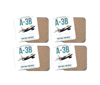 Thumbnail for A-3B Skywarrior design on white 4 pieces set coaster
