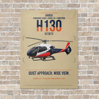 Thumbnail for Airbus H130 vertical canvas print - no frame - beige background