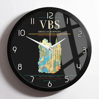 Thumbnail for Brescia Airport (VBS) design on black framed wall clock