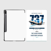 Thumbnail for Boeing 737-300 Classic design on white samsung tablet tablet case