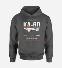 Thumbnail for KA-6D Intruder design on dark gray double-side hoodie, single-side print
