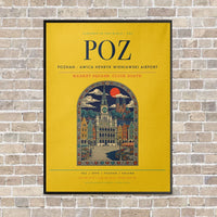 Thumbnail for Poznan - awica Henryk Wieniawski Airport POZ - Canvas Framed - Yellow