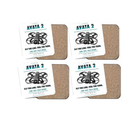 Thumbnail for DJI Avata 2 design on white 4 pieces set coaster