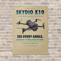 Thumbnail for Skydio X10 vertical canvas print - no frame - beige background