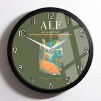 Thumbnail for Alta Airport ALF Wall-Clock Framed - Green Army