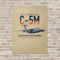 Thumbnail for C-5M Super Galaxy vertical canvas print - no frame - beige background