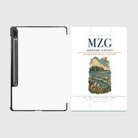 Thumbnail for Magong Airport (MZG) design on white samsung tablet tablet case