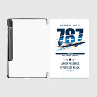 Thumbnail for Boeing 787-10 Dreamliner design on white samsung tablet tablet case