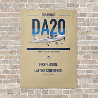 Thumbnail for Diamond DA20 vertical canvas print - no frame - beige background