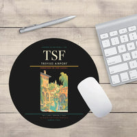 Thumbnail for Treviso Airport (TSF) design on black round mouse pad
