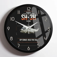 Thumbnail for Sikorsky SH-3H Sea King design on black framed wall clock