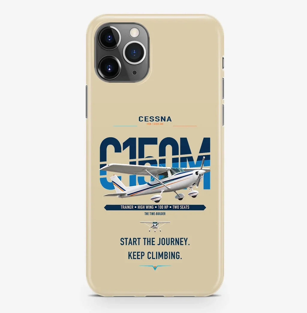 Cessna 150M design on beige magsafe iphone case, for iPhone Pro Max