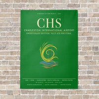 Thumbnail for Charleston International Airport CHS - Canvas Framed - Green