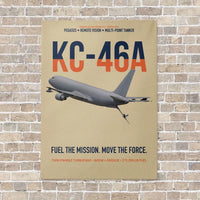Thumbnail for KC-46A PEGASUS vertical canvas print - no frame - beige background