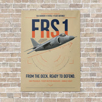 Thumbnail for British Aerospace Sea Harrier FRS.1 vertical canvas print - no frame - beige background