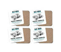Thumbnail for DJI Neo design on white 4 pieces set coaster