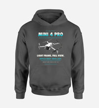Thumbnail for DJI Mini 4 Pro design on dark gray hoodie single side