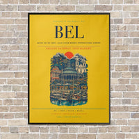 Thumbnail for Belem Val de Cans - Julio Cezar Ribeiro International Airport BEL - Canvas Framed - Yellow