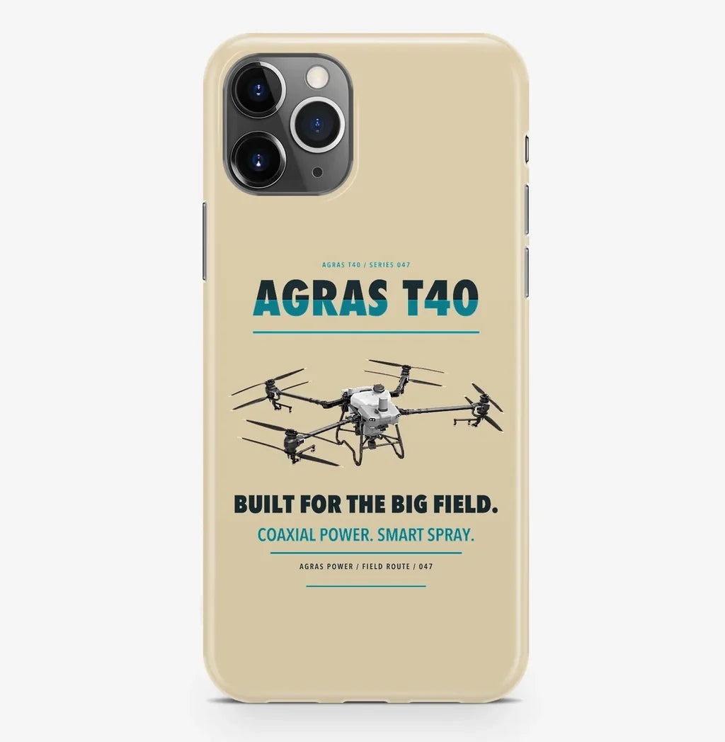 DJI Agras T40 Case ProMax design on beige iphone case promax