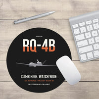 Thumbnail for RQ-4B Global Hawk design on black round mouse pad