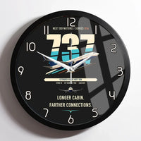Thumbnail for Boeing 737-900ER design on black framed wall clock