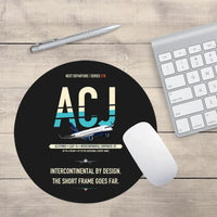 Thumbnail for Airbus ACJ319neo design on black round mouse pad