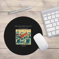 Thumbnail for VINTAGE G4355 - The Snow Drift Dig-Out - Designed Mouse Pads design on black round