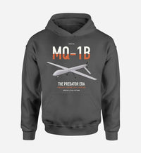 Thumbnail for MQ-1B Predator design on dark gray double-side hoodie, single-side print