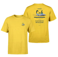 Thumbnail for Canadair C-4 Argonaut - North Star design on yellow t shirt