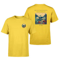 Thumbnail for VINTAGE G4195 - The Float Dock Morning - Double-Side T-Shirt design on yellow double side t shirt