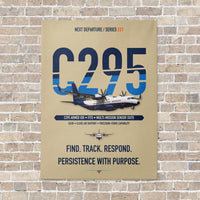 Thumbnail for Airbus C295 Armed ISR vertical canvas print - no frame - beige background