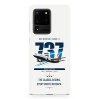 Thumbnail for Boeing 737-300 Classic design on samsung case - white