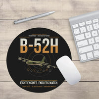 Thumbnail for B-52H Stratofortress design on black round mouse pad