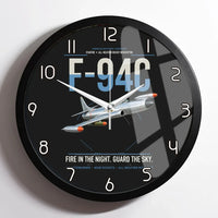 Thumbnail for F-94C Starfire design on black framed wall clock