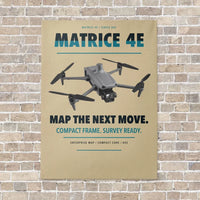 Thumbnail for DJI Matrice 4E vertical canvas print - no frame - beige background