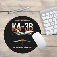 Thumbnail for KA-3B Skywarrior design on black round mouse pad
