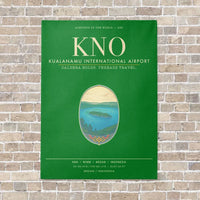 Thumbnail for Kualanamu International Airport Medan KNO - Canvas Framed - Green