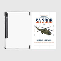 Thumbnail for Aérospatiale SA 330B Puma design on white samsung tablet tablet case