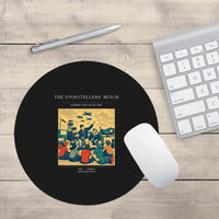 Thumbnail for VINTAGE G4430 - The Storytellers' Bench - Designed Mouse Pads design on black round