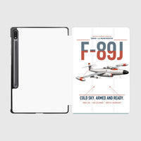 Thumbnail for F-89J Scorpion design on white samsung tablet tablet case