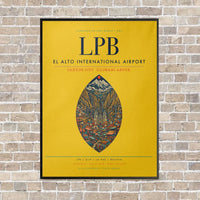 Thumbnail for El Alto International Airport LPB - Canvas Framed - Yellow